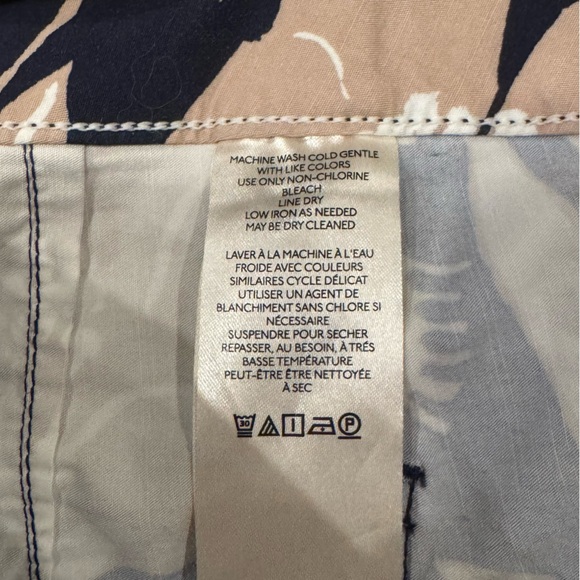 Anthropologie Maeve Colette Jo Faulkner Wide-Leg Cropped Floral Navy Pant 27 - Picture 11 of 11